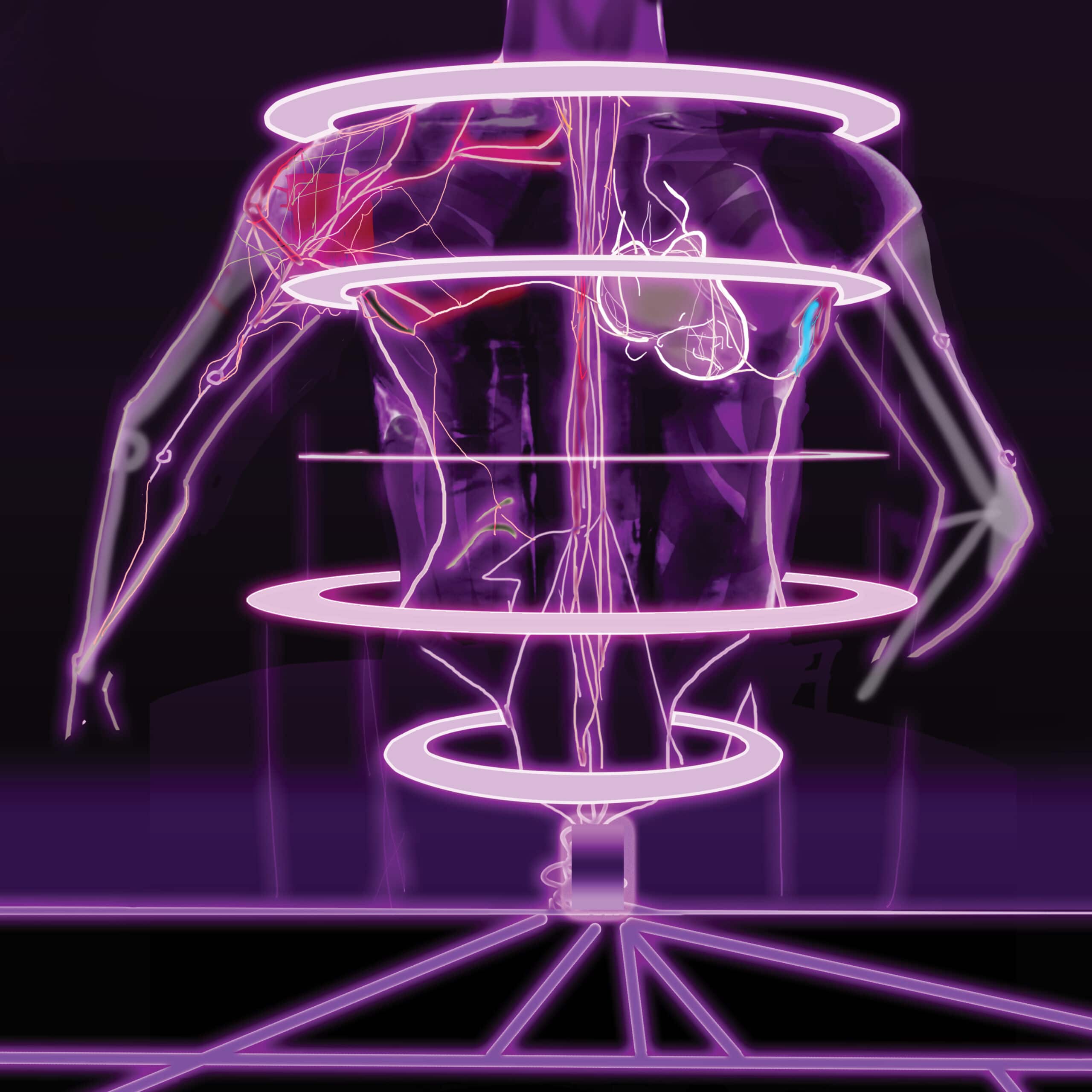RUR A Torrent of Light: a body made of wires and electricity